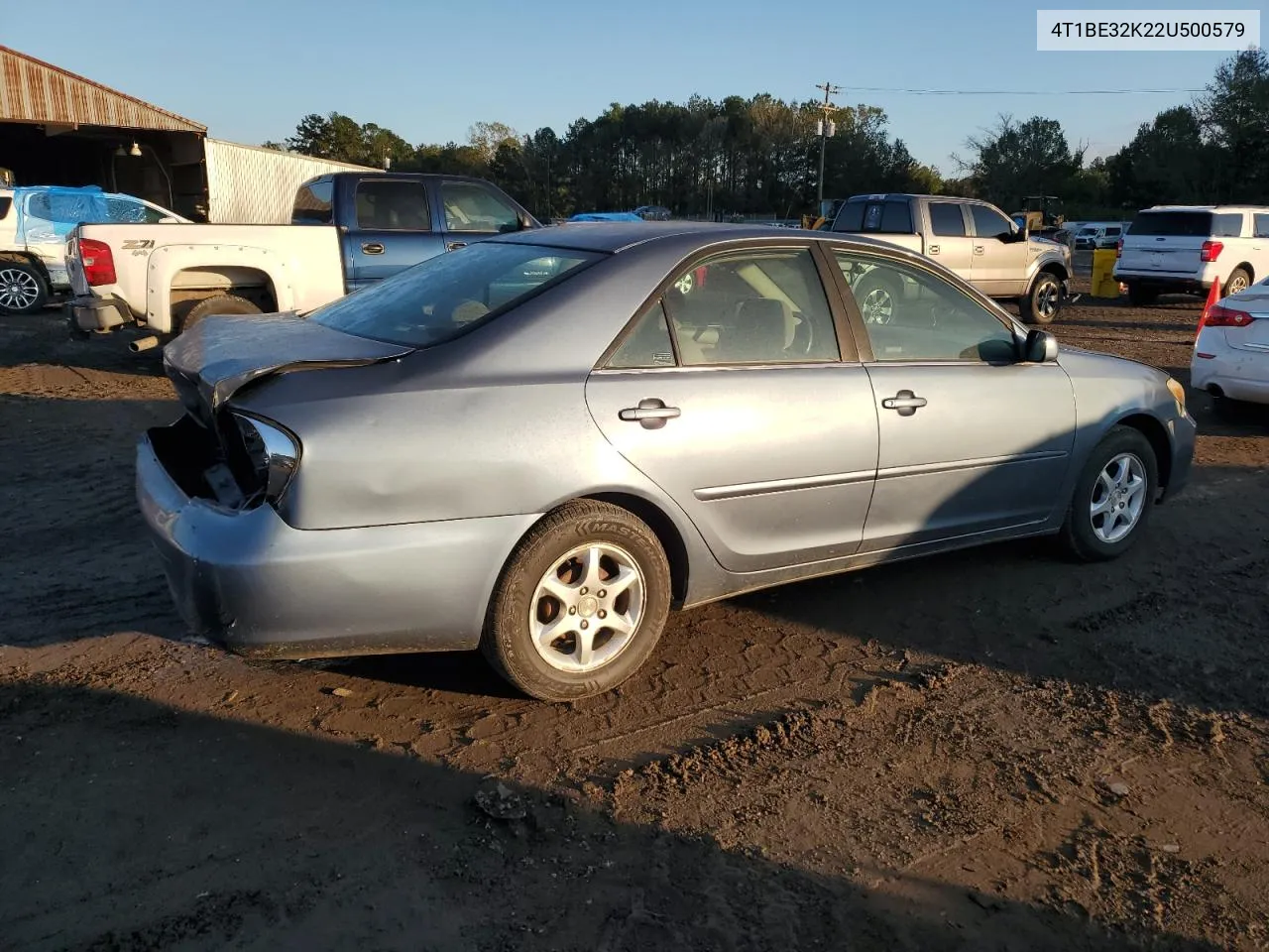 2002 Toyota Camry Le VIN: 4T1BE32K22U500579 Lot: 80291294