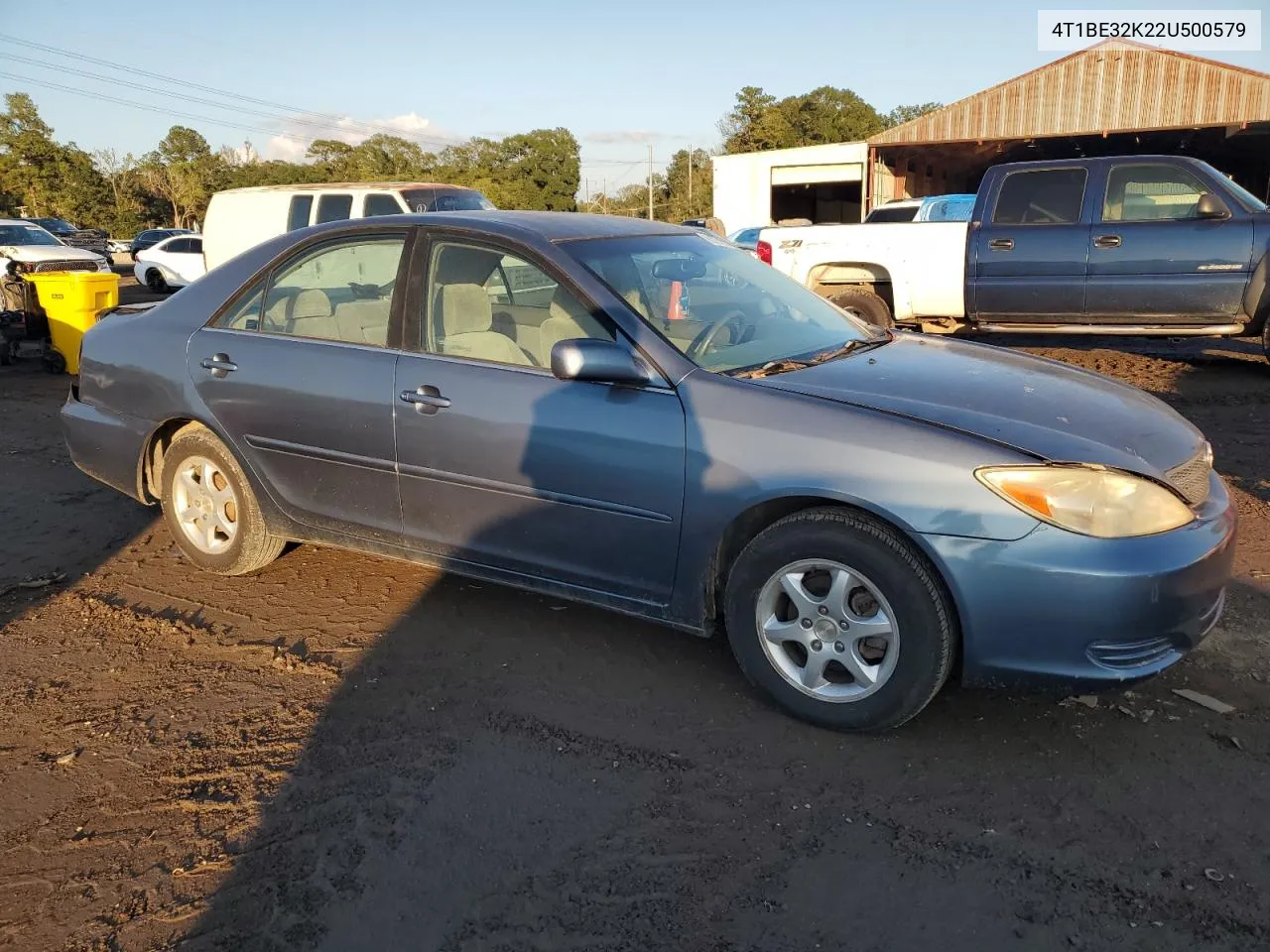 2002 Toyota Camry Le VIN: 4T1BE32K22U500579 Lot: 80291294