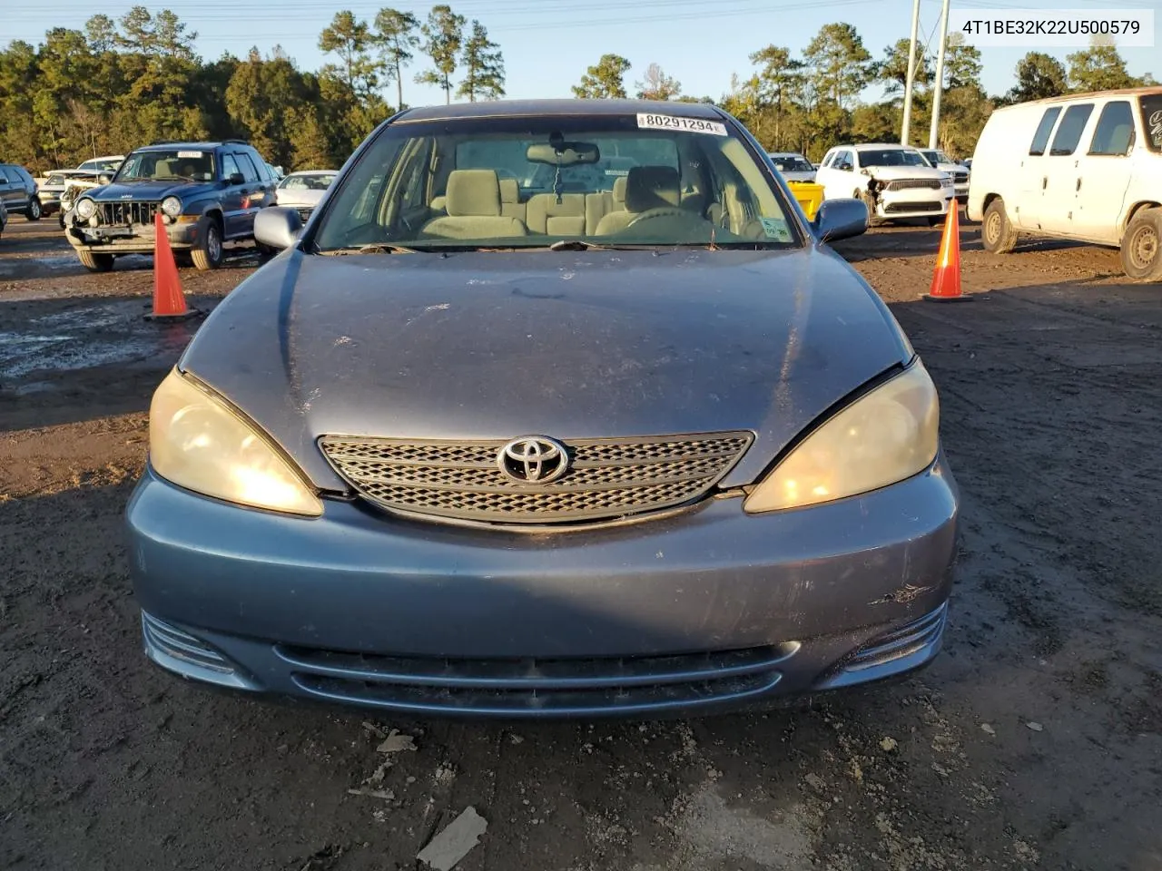 2002 Toyota Camry Le VIN: 4T1BE32K22U500579 Lot: 80291294