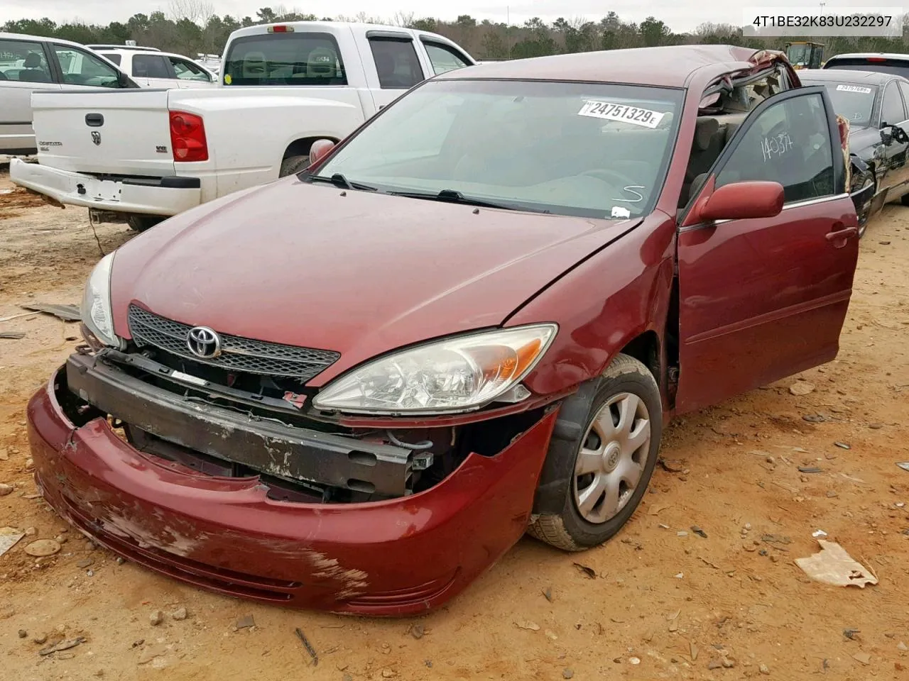 2003 Toyota Camry Le VIN: 4T1BE32K83U232297 Lot: 24751329