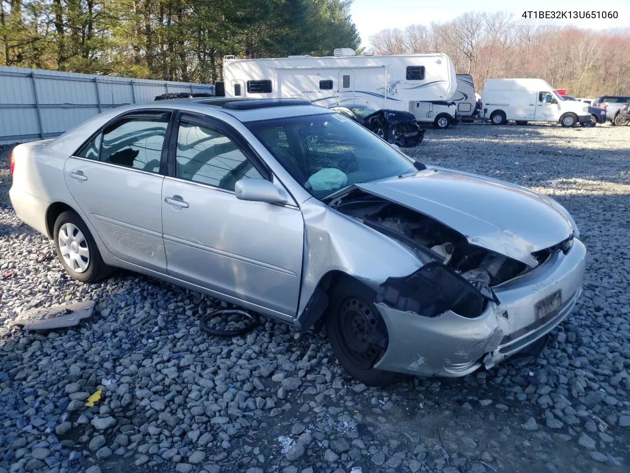 2003 Toyota Camry Le VIN: 4T1BE32K13U651060 Lot: 48150324