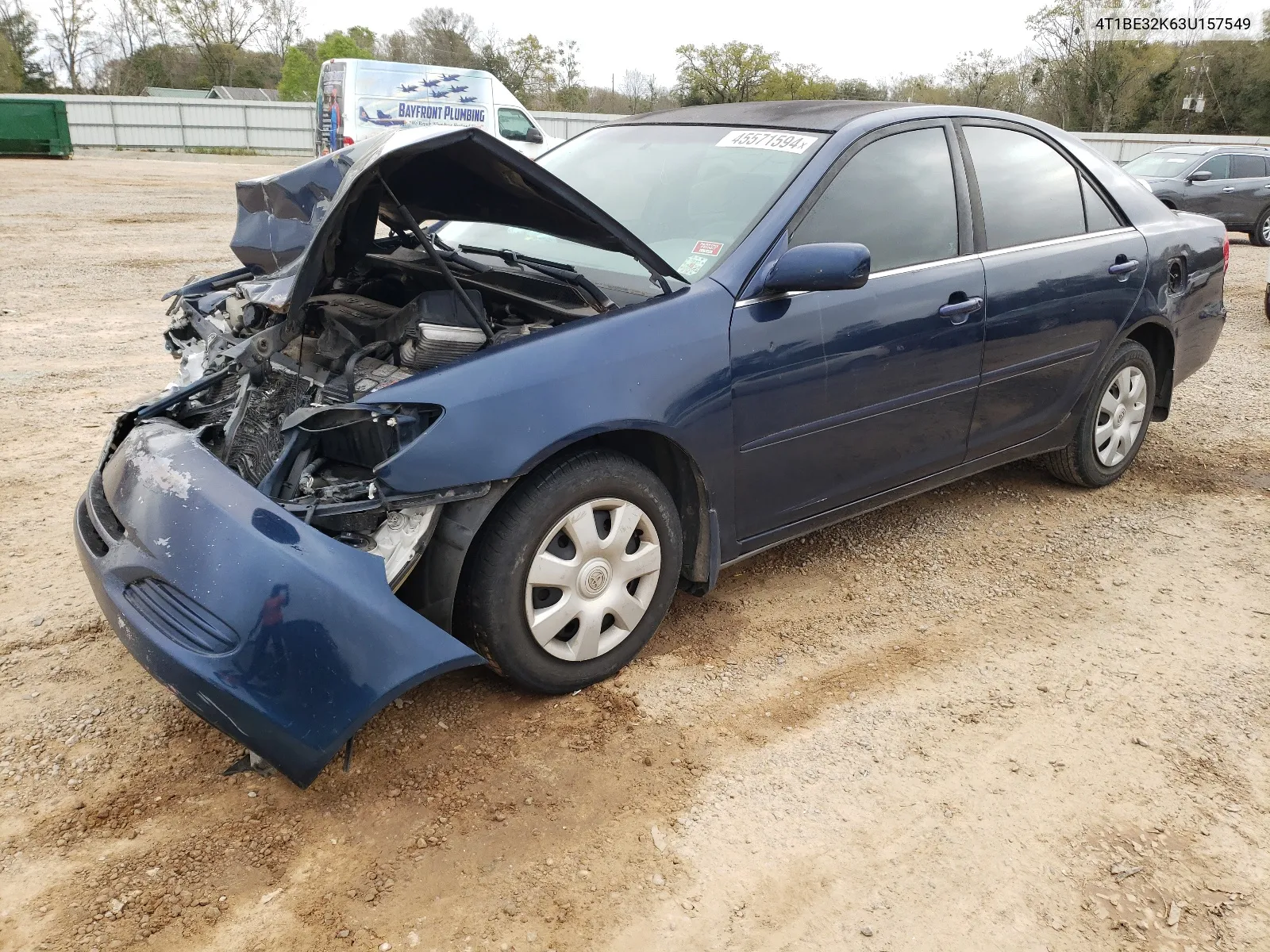 2003 Toyota Camry Le VIN: 4T1BE32K63U157549 Lot: 49634284