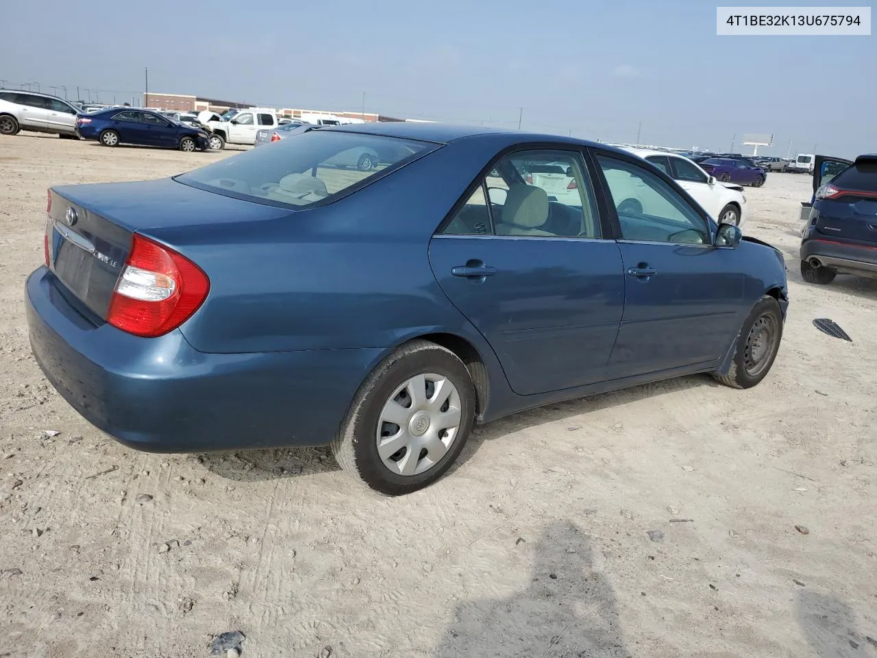 2003 Toyota Camry Le VIN: 4T1BE32K13U675794 Lot: 53967034