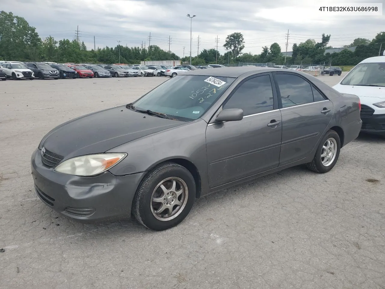 2003 Toyota Camry Le VIN: 4T1BE32K63U686998 Lot: 54764234