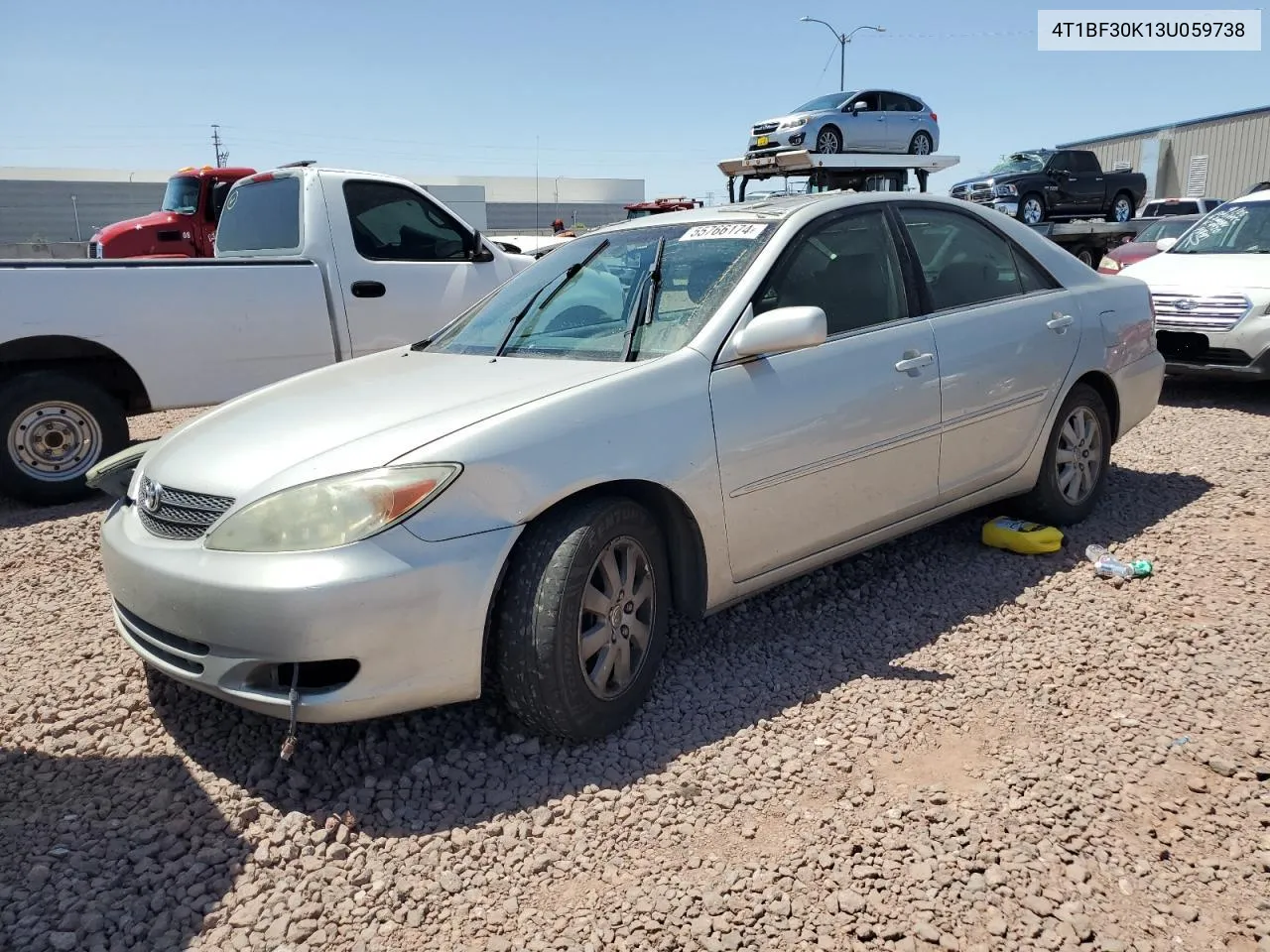 2003 Toyota Camry Le VIN: 4T1BF30K13U059738 Lot: 55766174