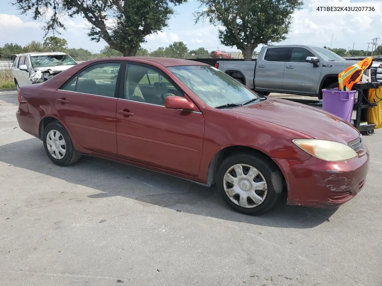 2003 Toyota Camry Le VIN: 4T1BE32K43U207736 Lot: 58029314