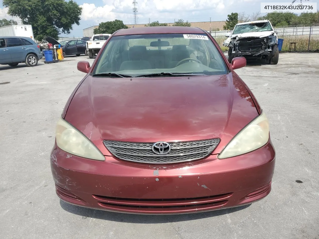 2003 Toyota Camry Le VIN: 4T1BE32K43U207736 Lot: 58029314