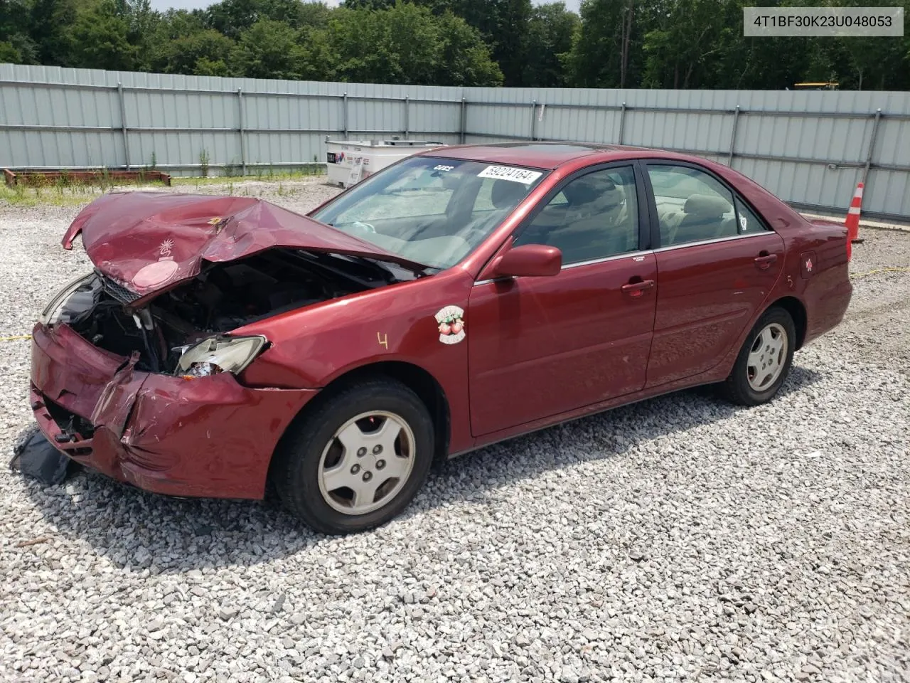 2003 Toyota Camry Le VIN: 4T1BF30K23U048053 Lot: 59224164