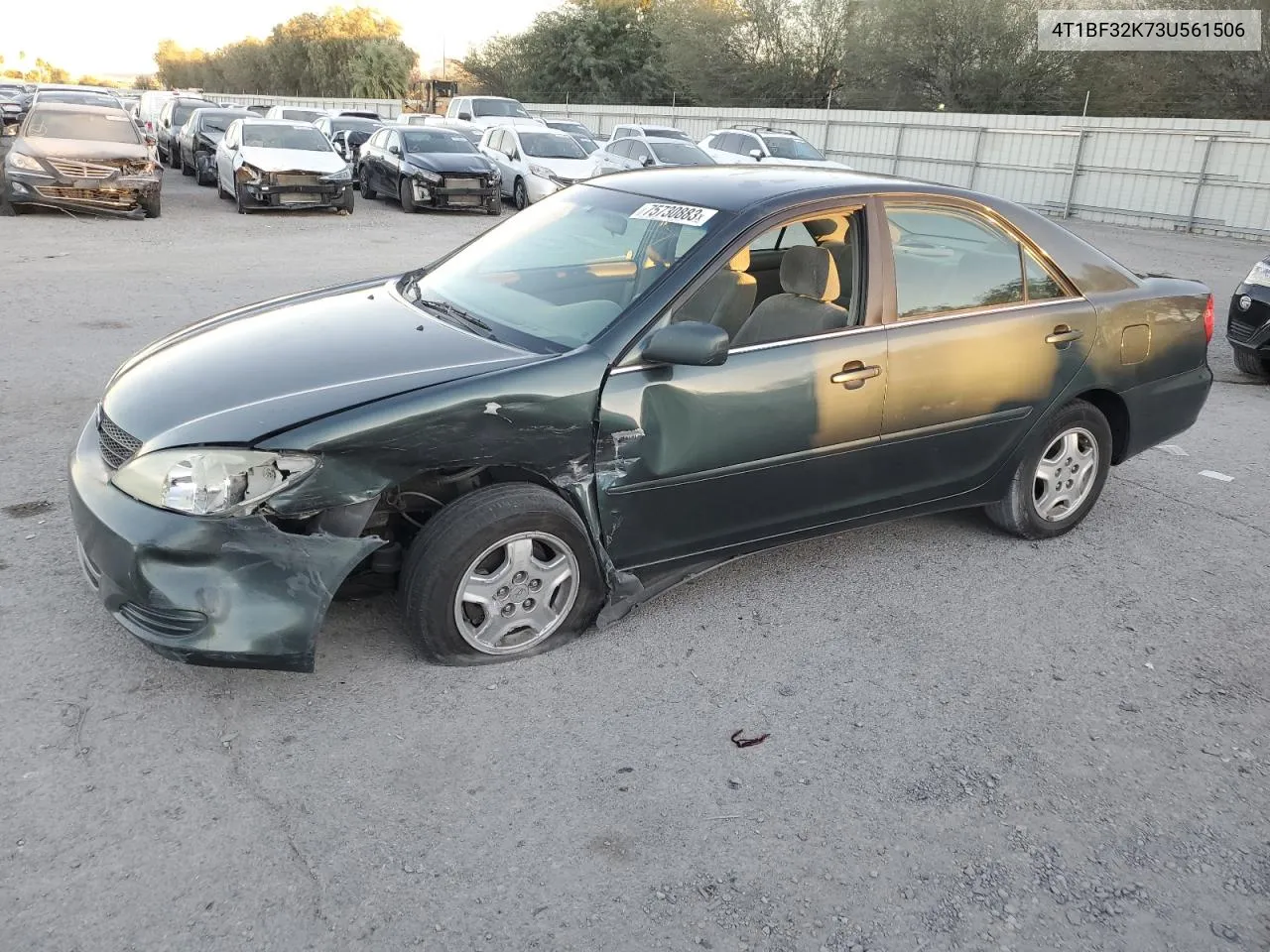 2003 Toyota Camry Le VIN: 4T1BF32K73U561506 Lot: 60168824