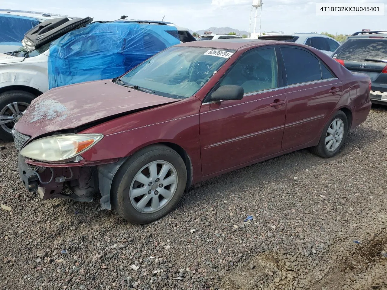 2003 Toyota Camry Le VIN: 4T1BF32KX3U045401 Lot: 60899294