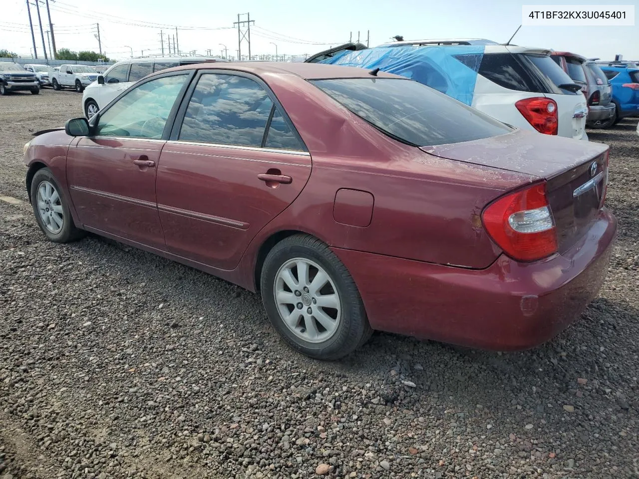 2003 Toyota Camry Le VIN: 4T1BF32KX3U045401 Lot: 60899294