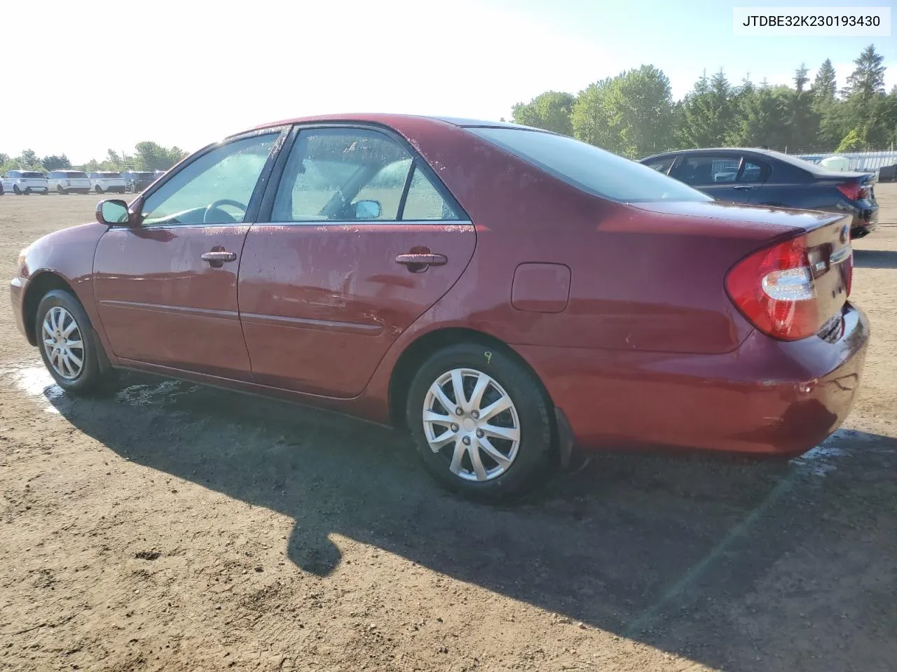 2003 Toyota Camry Le VIN: JTDBE32K230193430 Lot: 62106624