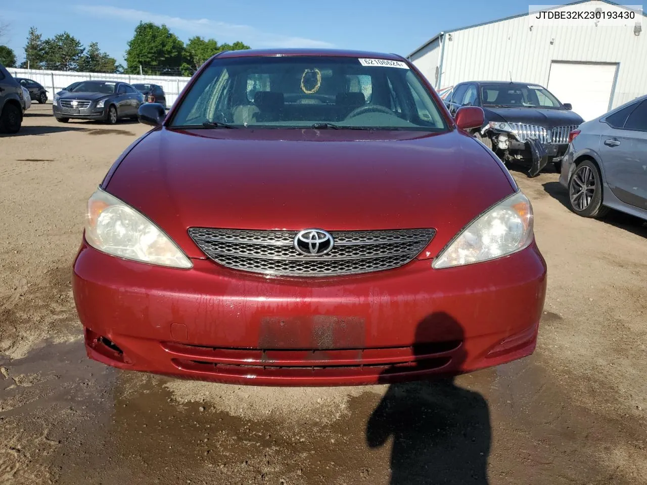 JTDBE32K230193430 2003 Toyota Camry Le