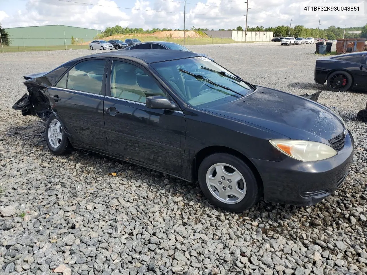 2003 Toyota Camry Le VIN: 4T1BF32K93U043851 Lot: 63345244