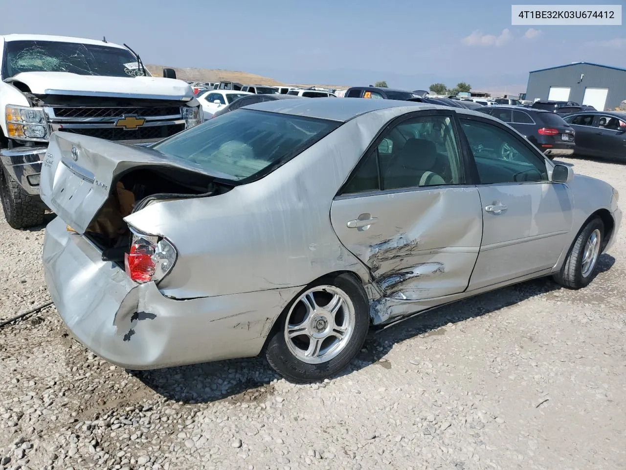 2003 Toyota Camry Le VIN: 4T1BE32K03U674412 Lot: 64268144