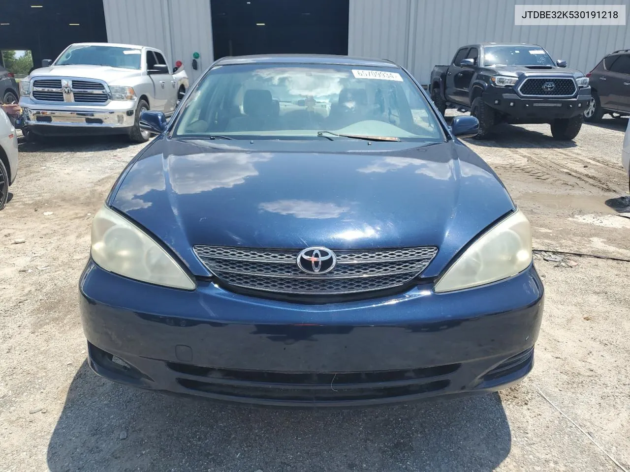 2003 Toyota Camry Le VIN: JTDBE32K530191218 Lot: 65709934