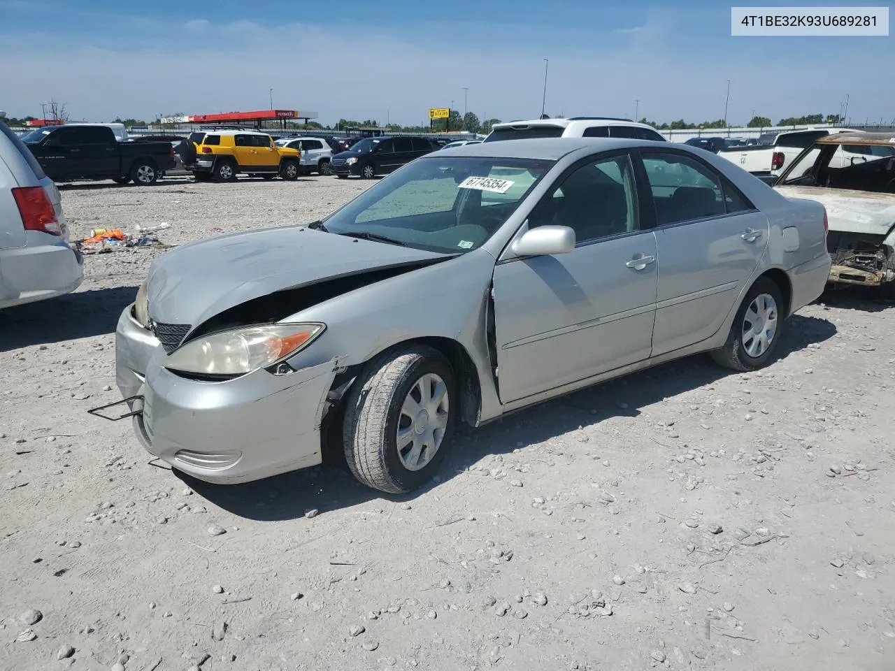 4T1BE32K93U689281 2003 Toyota Camry Le