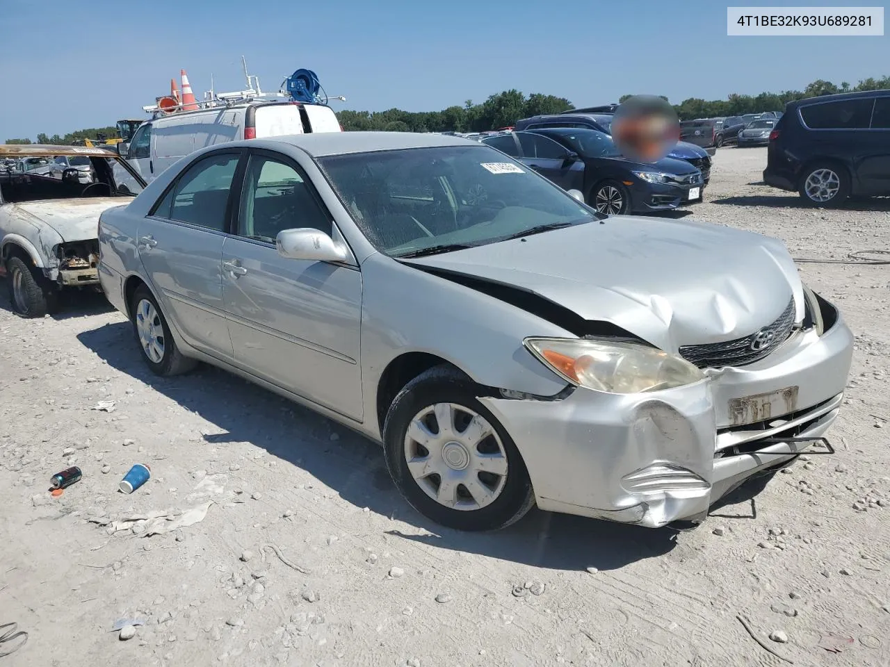 2003 Toyota Camry Le VIN: 4T1BE32K93U689281 Lot: 67745354