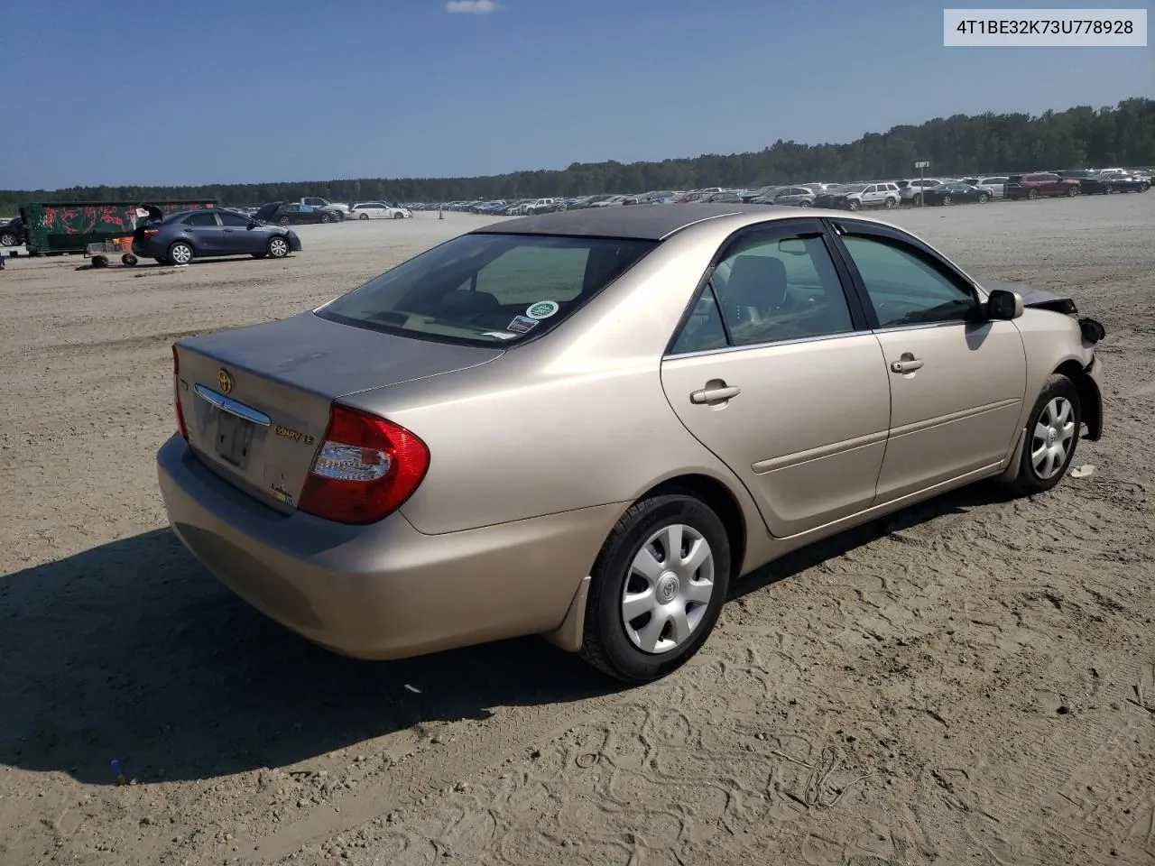 2003 Toyota Camry Le VIN: 4T1BE32K73U778928 Lot: 67827934