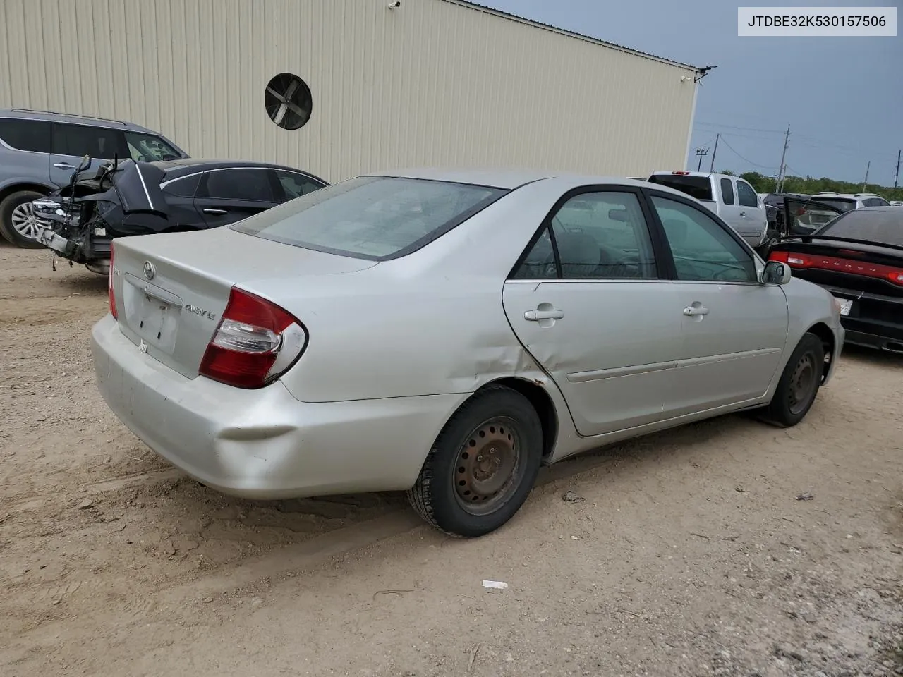 2003 Toyota Camry Le VIN: JTDBE32K530157506 Lot: 68852494