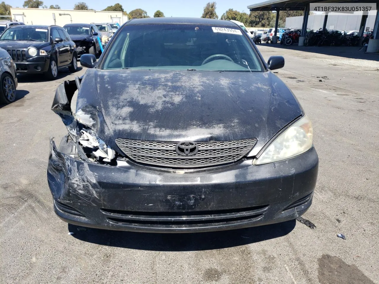 2003 Toyota Camry Le VIN: 4T1BF32K83U051357 Lot: 69243994