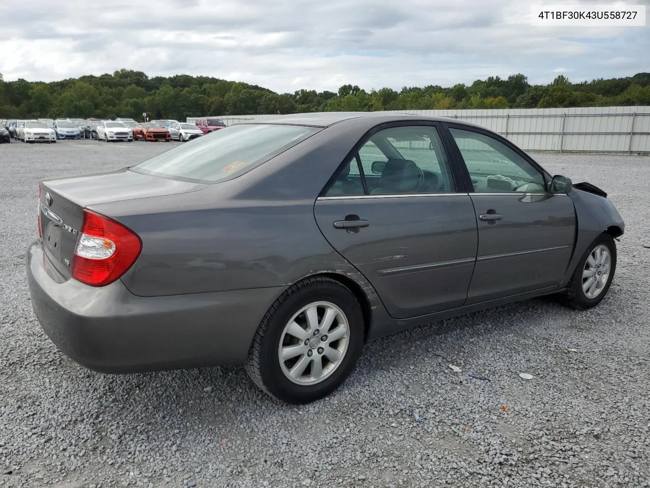 2003 Toyota Camry Le VIN: 4T1BF30K43U558727 Lot: 70003464