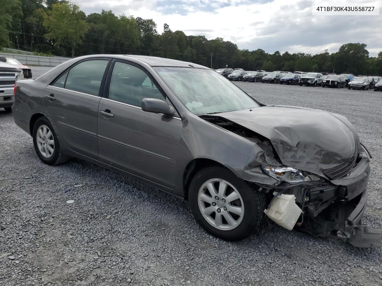 2003 Toyota Camry Le VIN: 4T1BF30K43U558727 Lot: 70003464