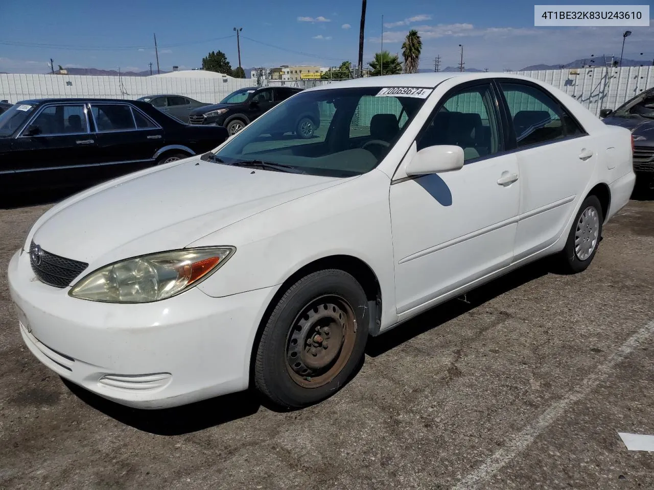 2003 Toyota Camry Le VIN: 4T1BE32K83U243610 Lot: 70069674