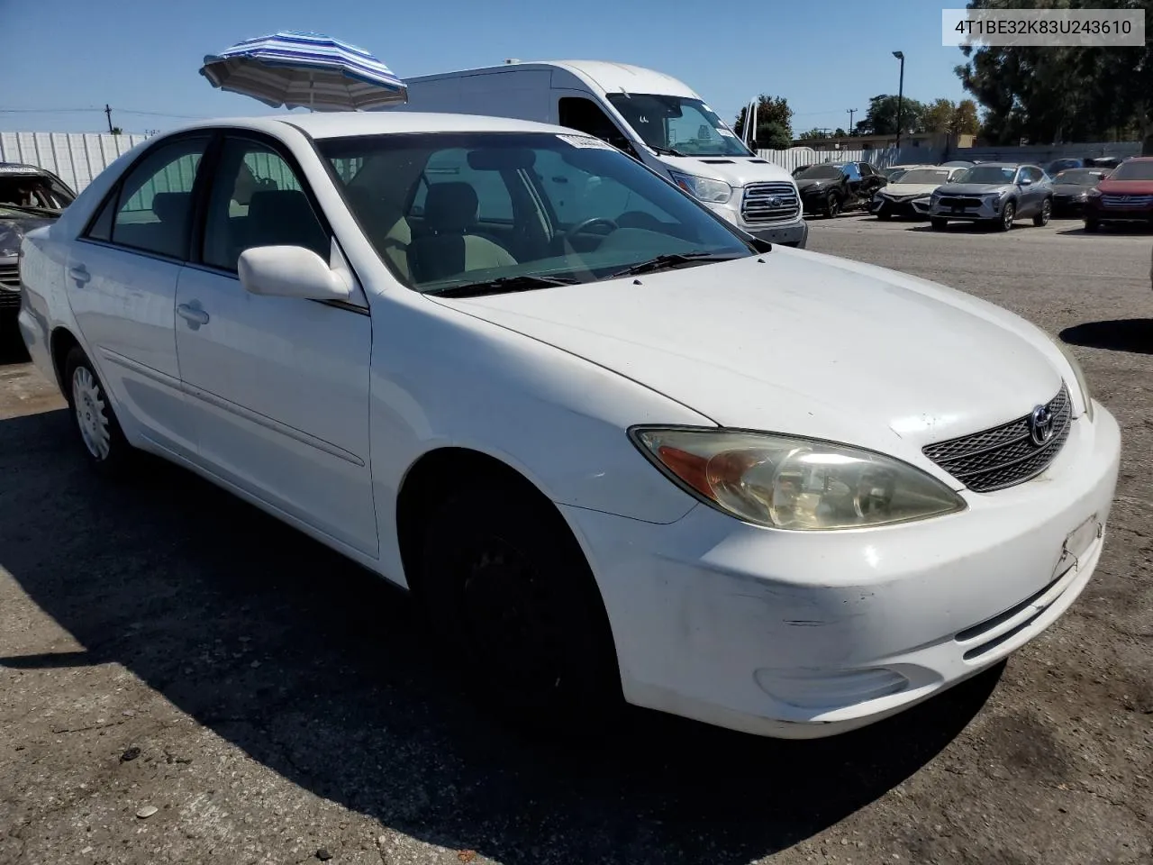 4T1BE32K83U243610 2003 Toyota Camry Le