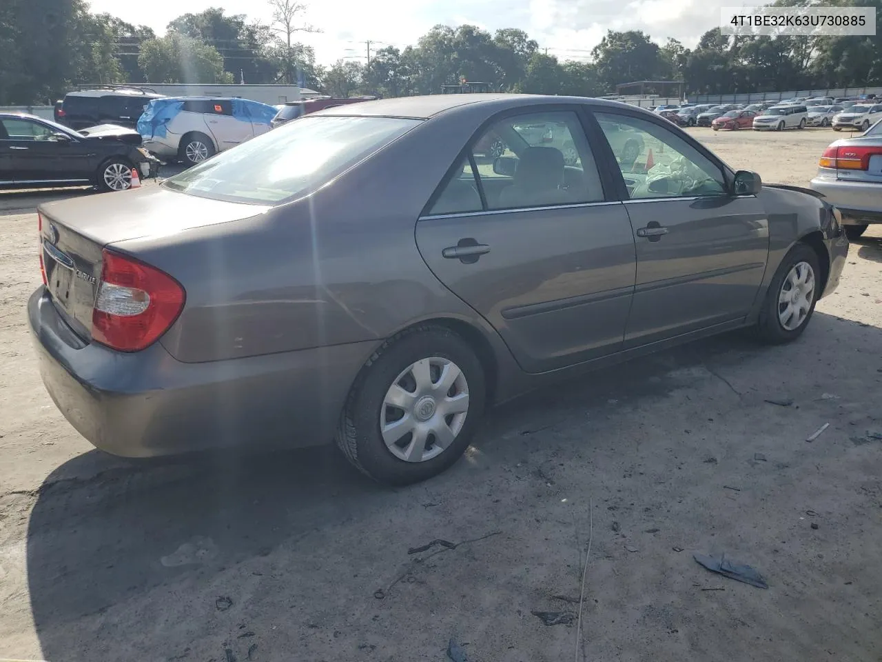 2003 Toyota Camry Le VIN: 4T1BE32K63U730885 Lot: 70082544