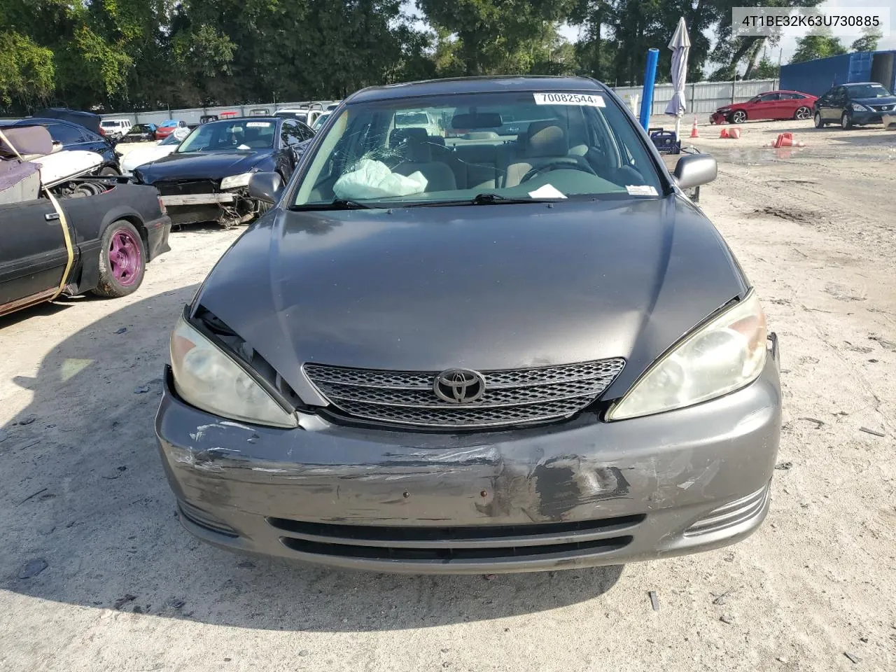 2003 Toyota Camry Le VIN: 4T1BE32K63U730885 Lot: 70082544