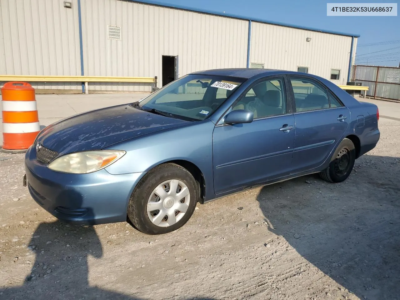 2003 Toyota Camry Le VIN: 4T1BE32K53U668637 Lot: 70139164