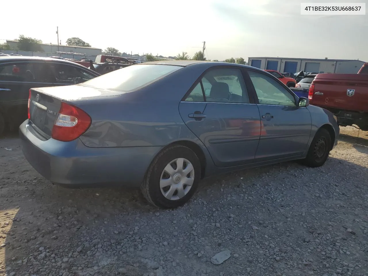 2003 Toyota Camry Le VIN: 4T1BE32K53U668637 Lot: 70139164