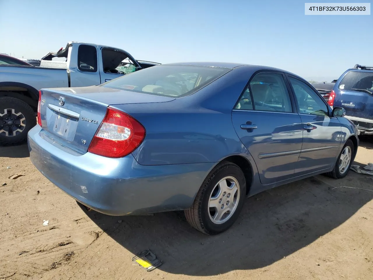 2003 Toyota Camry Le VIN: 4T1BF32K73U566303 Lot: 70491884