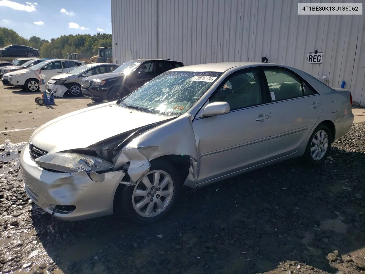 2003 Toyota Camry Le VIN: 4T1BE30K13U136062 Lot: 70879514