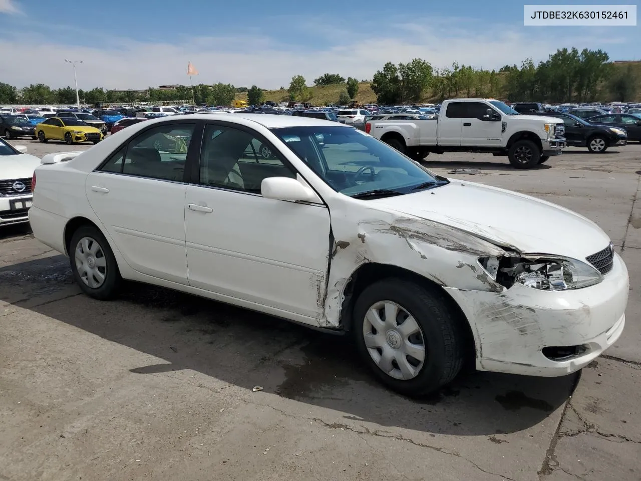 2003 Toyota Camry Le VIN: JTDBE32K630152461 Lot: 71307674