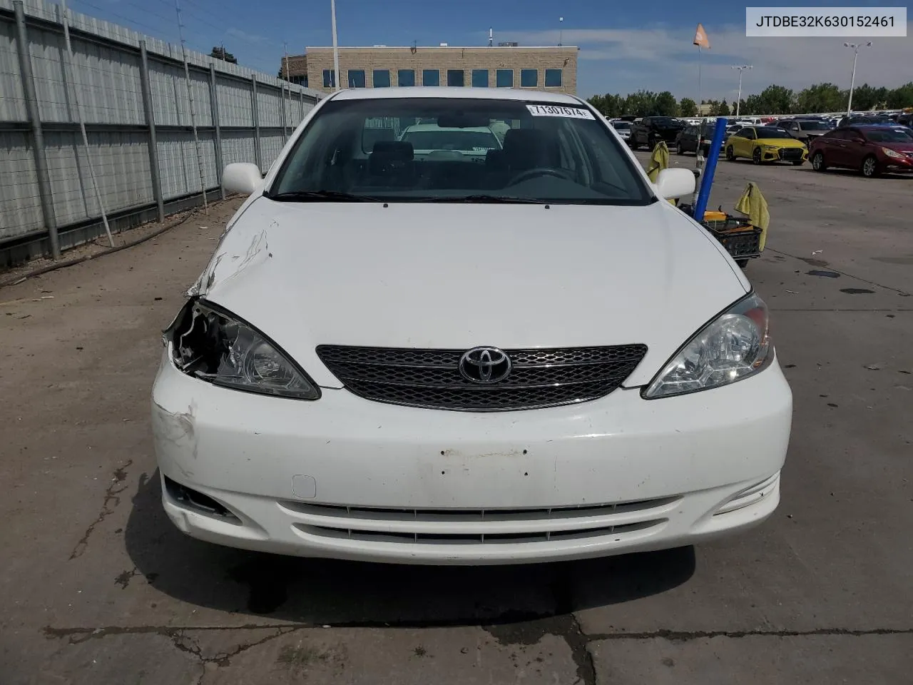 2003 Toyota Camry Le VIN: JTDBE32K630152461 Lot: 71307674