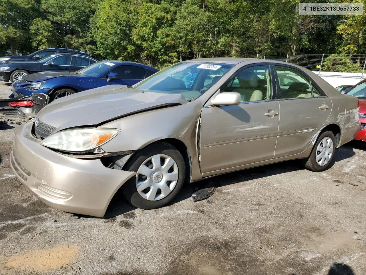 2003 Toyota Camry Le VIN: 4T1BE32K13U657733 Lot: 71338264