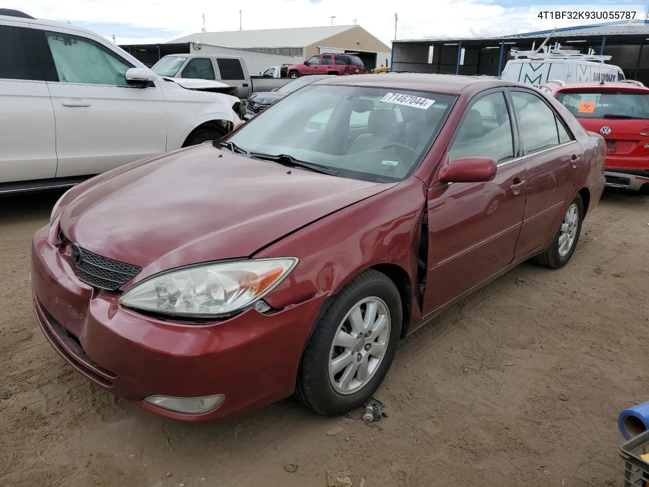 2003 Toyota Camry Le VIN: 4T1BF32K93U055787 Lot: 71467044