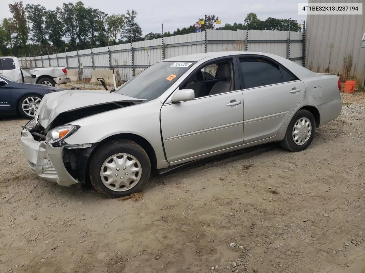 2003 Toyota Camry Le VIN: 4T1BE32K13U237194 Lot: 71545724