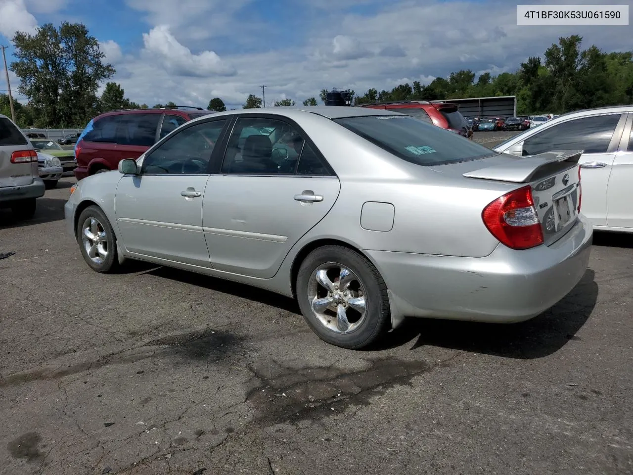 2003 Toyota Camry Le VIN: 4T1BF30K53U061590 Lot: 72094244