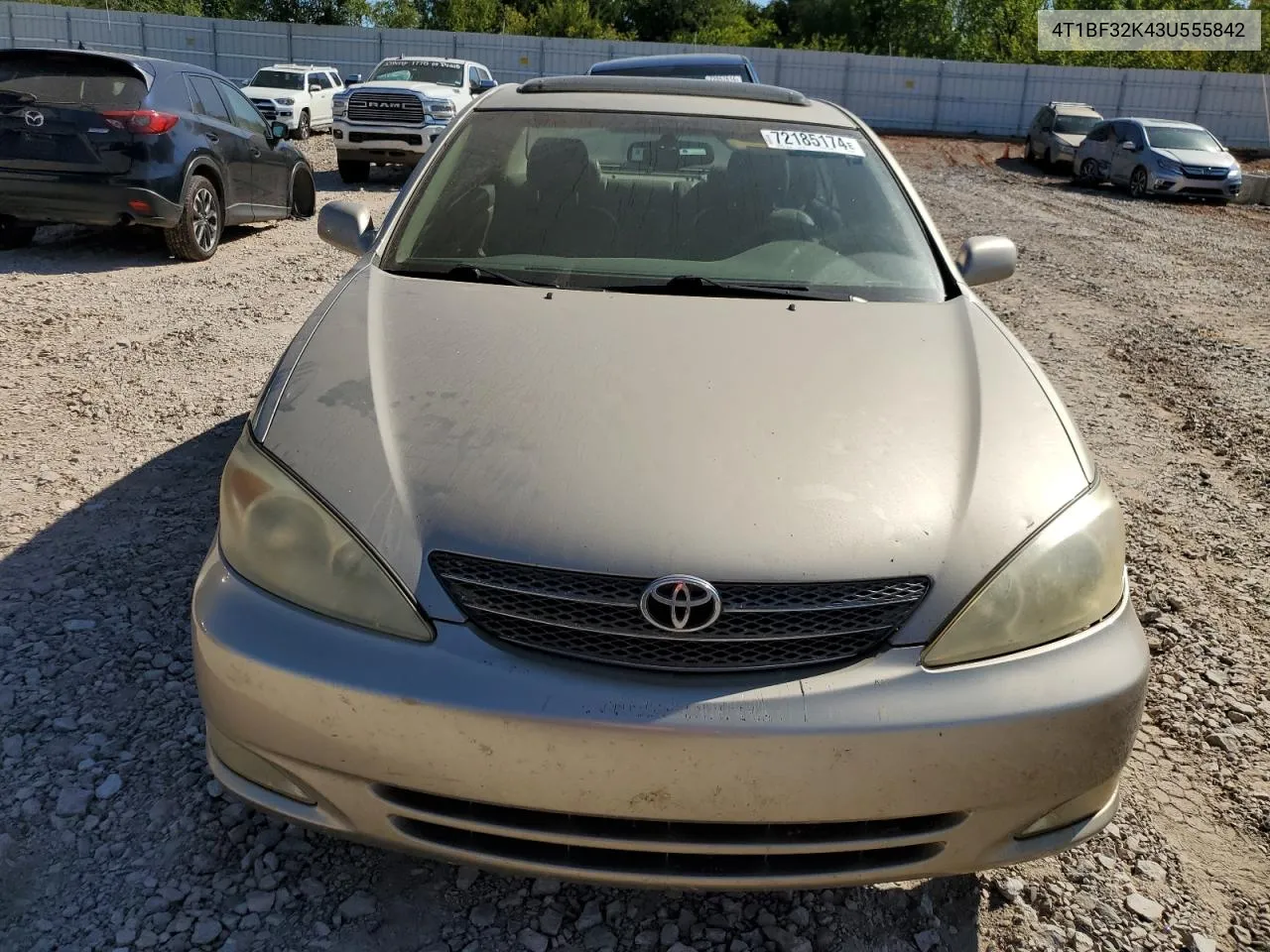 4T1BF32K43U555842 2003 Toyota Camry Le