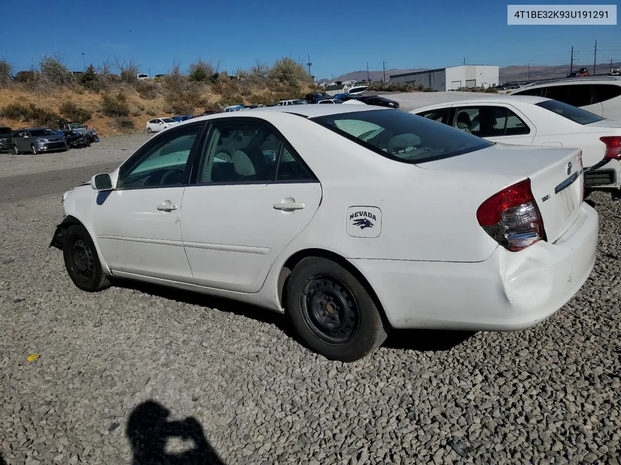 2003 Toyota Camry Le VIN: 4T1BE32K93U191291 Lot: 72610894