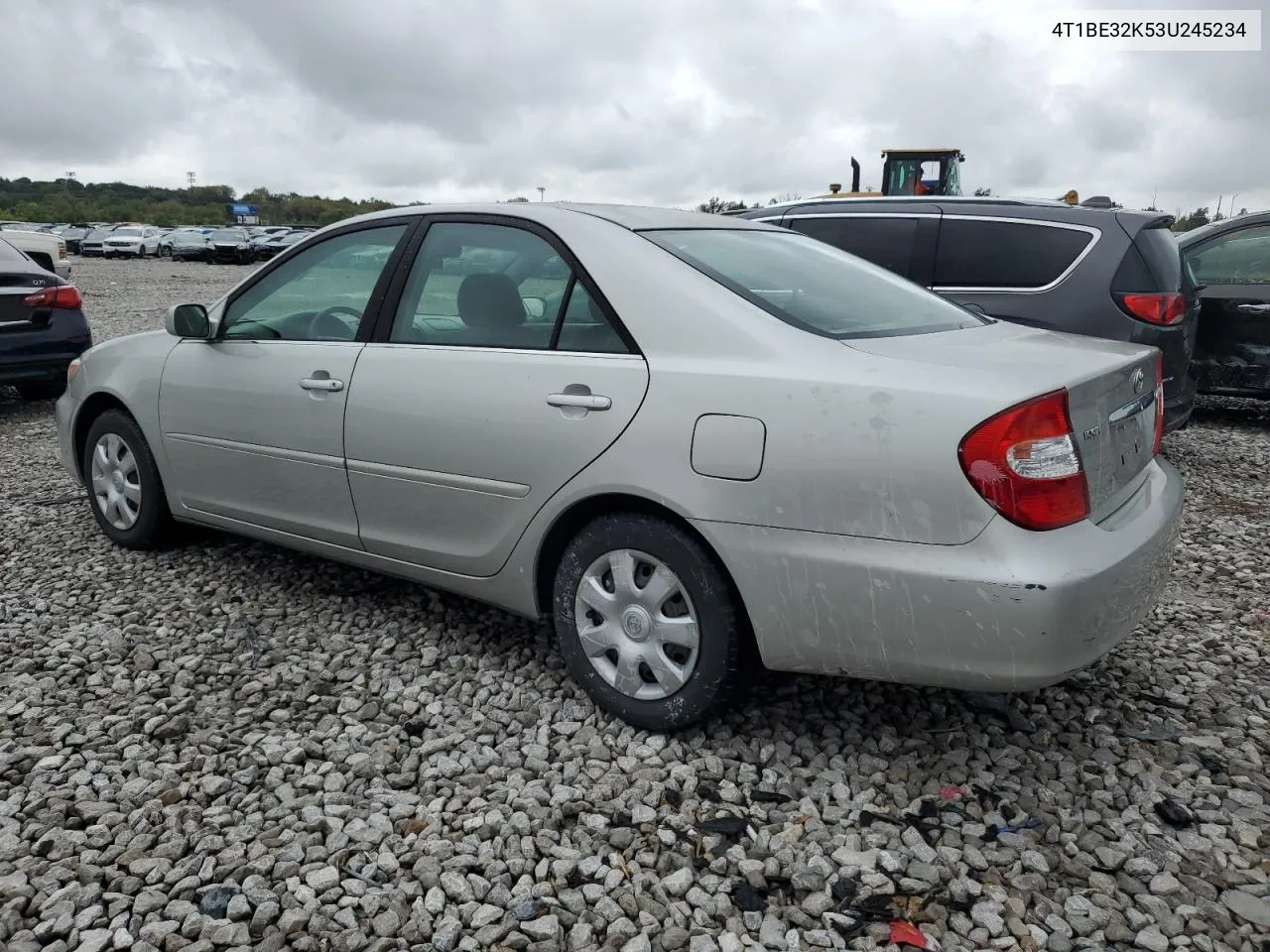 2003 Toyota Camry Le VIN: 4T1BE32K53U245234 Lot: 72724614