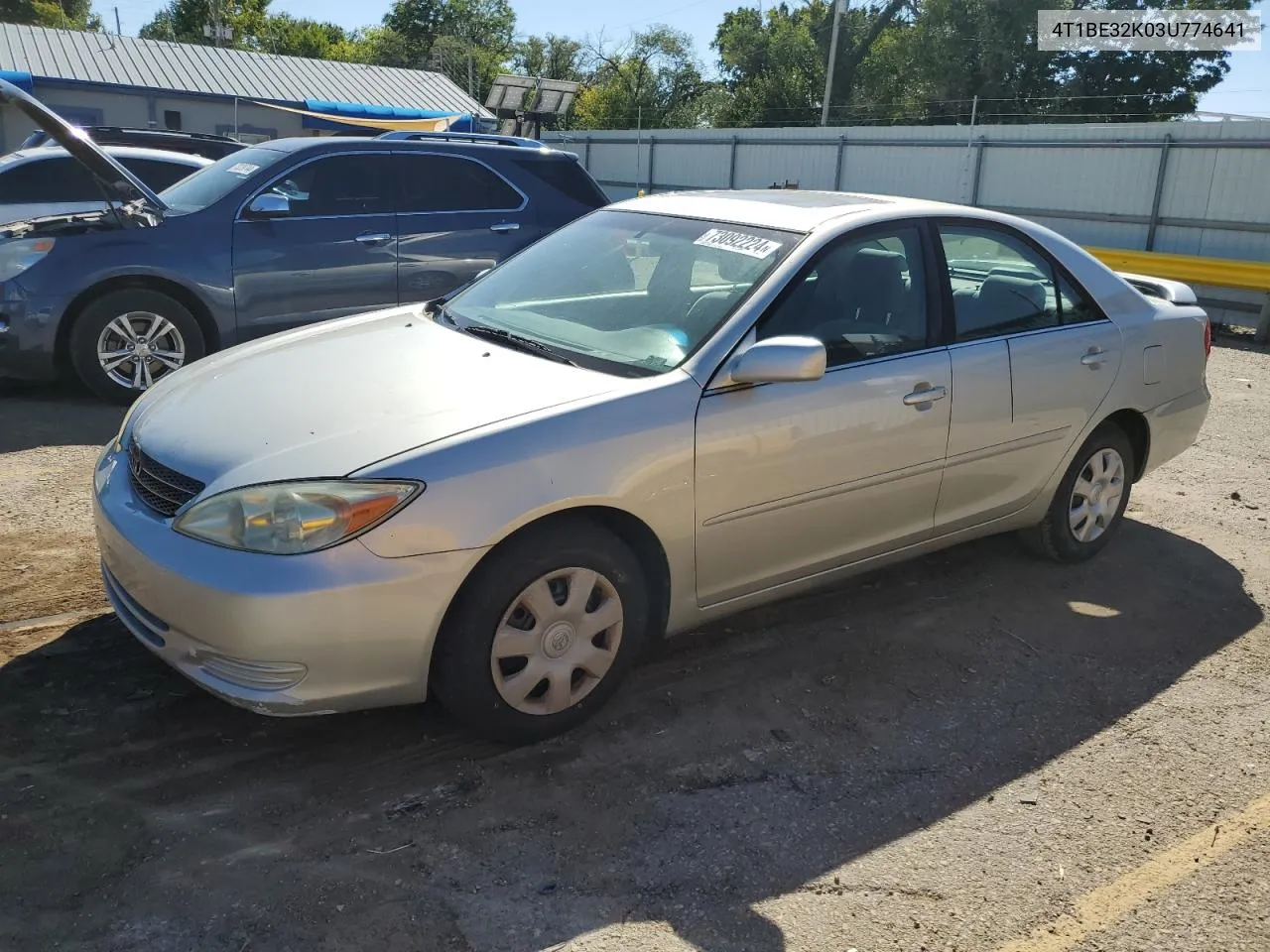 2003 Toyota Camry Le VIN: 4T1BE32K03U774641 Lot: 73092224