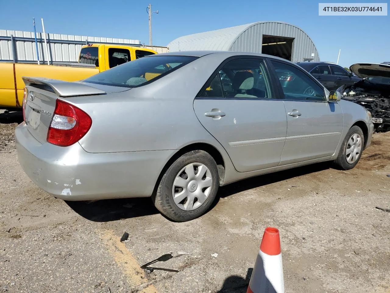 2003 Toyota Camry Le VIN: 4T1BE32K03U774641 Lot: 73092224