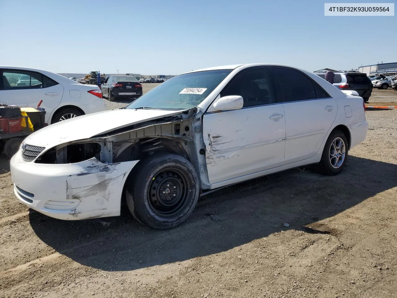 2003 Toyota Camry Le VIN: 4T1BF32K93U059564 Lot: 73094254