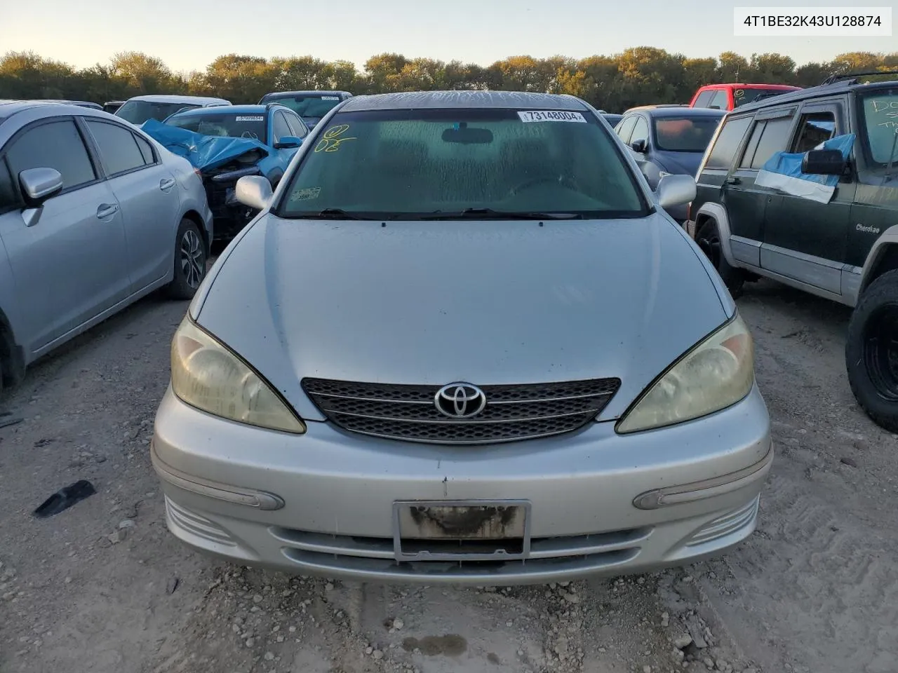 2003 Toyota Camry Le VIN: 4T1BE32K43U128874 Lot: 73148004