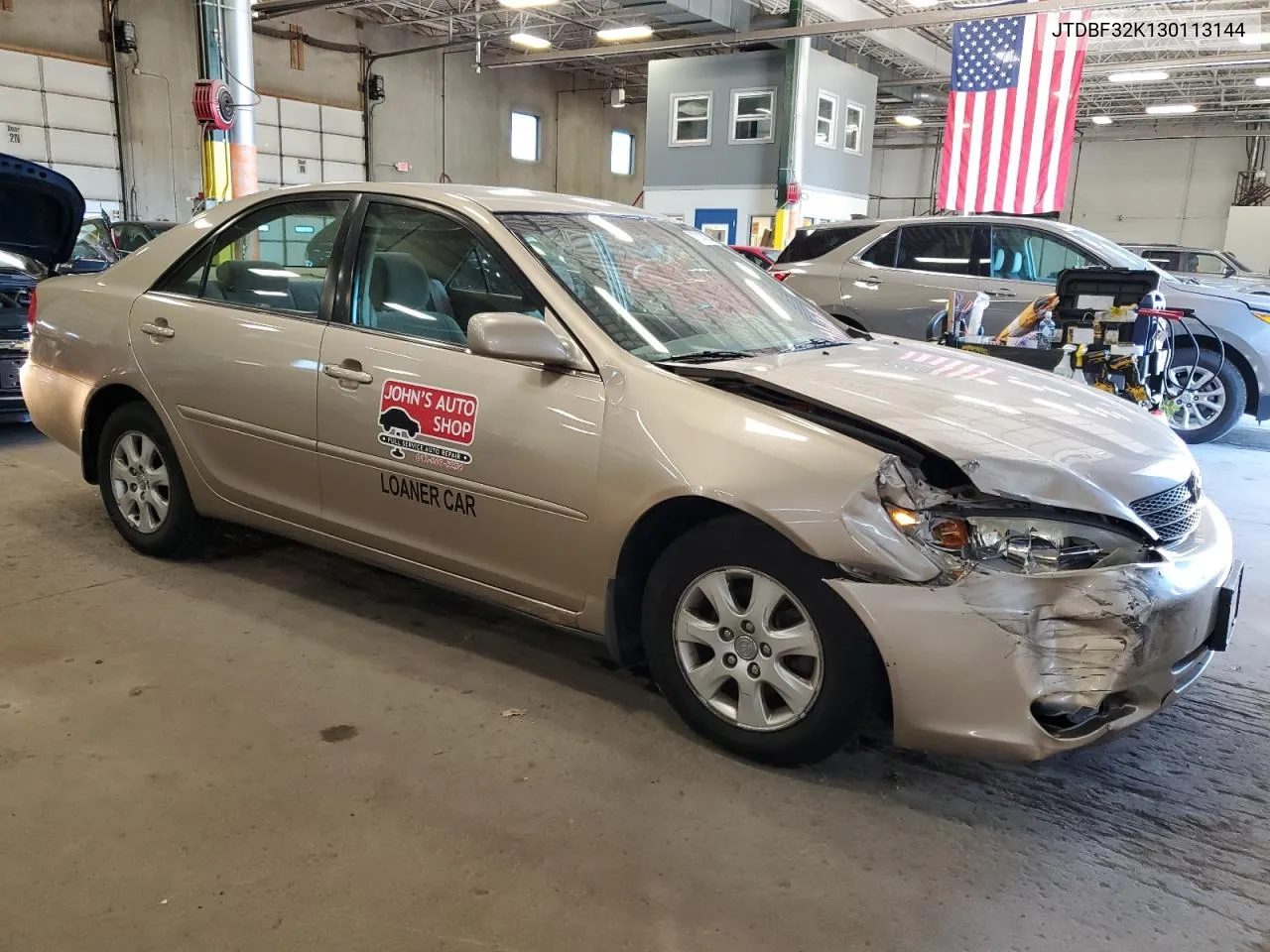 2003 Toyota Camry Le VIN: JTDBF32K130113144 Lot: 73148354