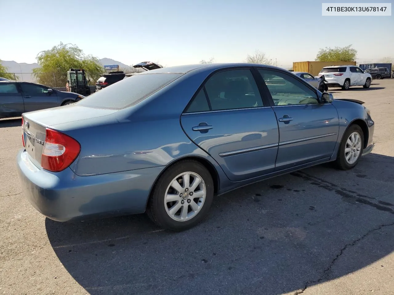 2003 Toyota Camry Le VIN: 4T1BE30K13U678147 Lot: 73303114